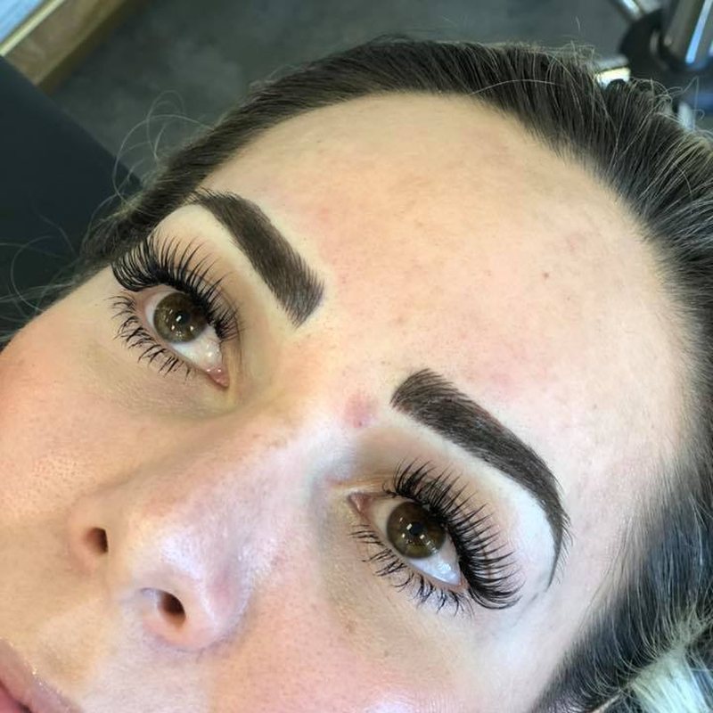 Fresh brows after treatment