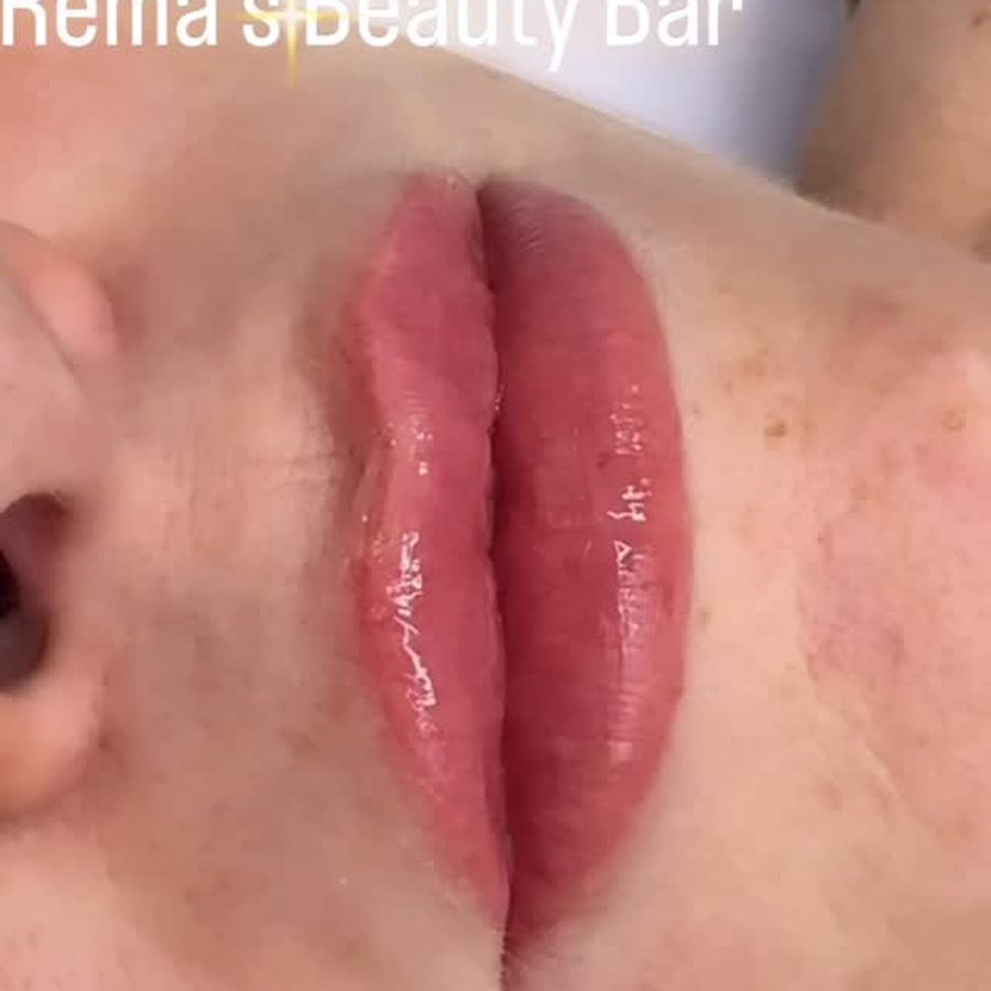 Healed lip blush
