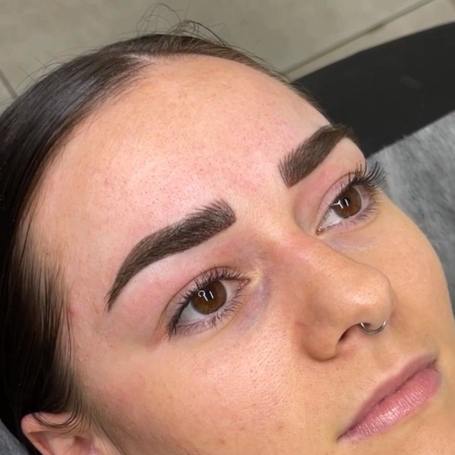 Finished brows