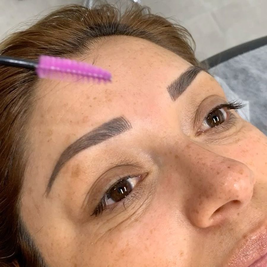Microblading and shading, 5 weeks healed