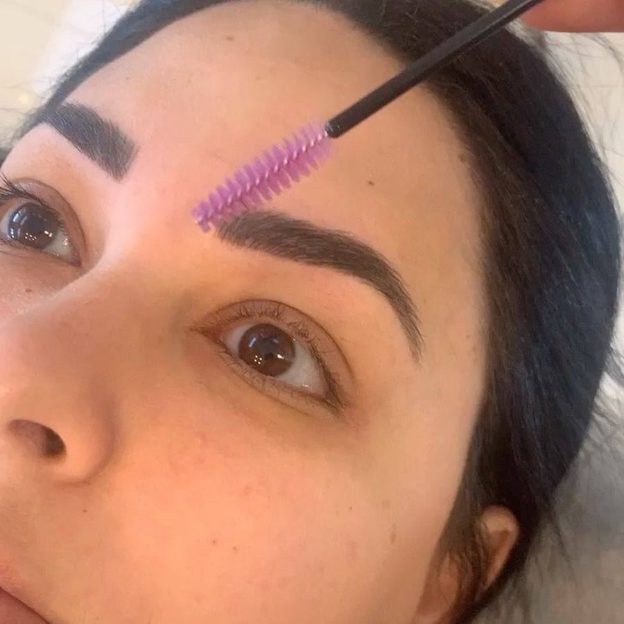 Microblading and shading, 5 weeks healed