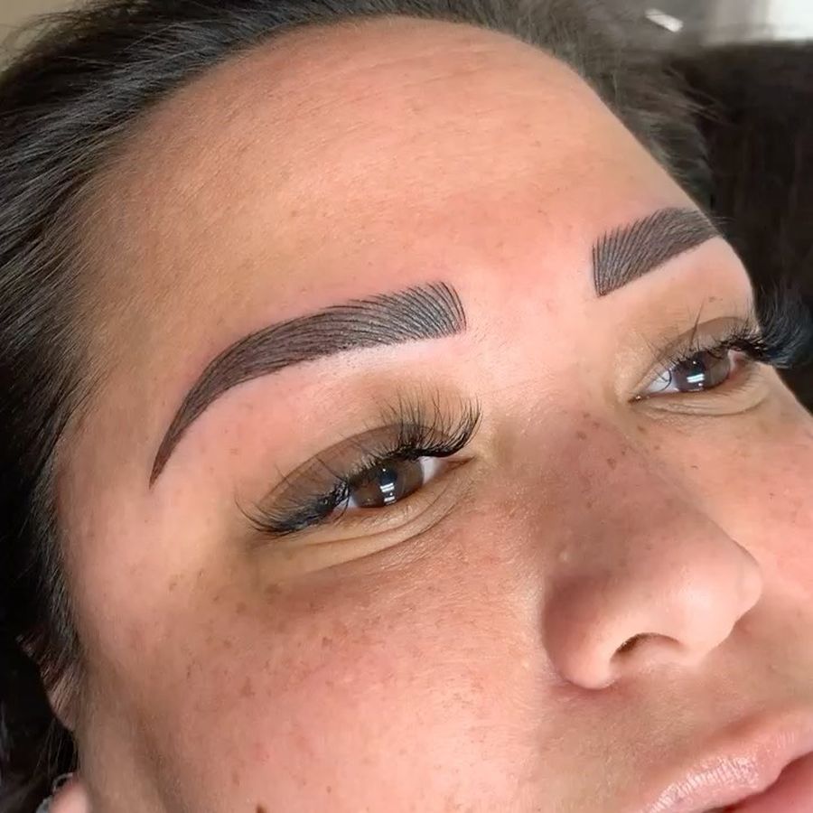 Finished brows