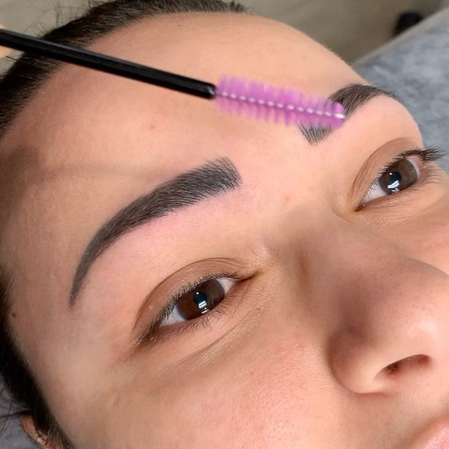 Microblading and shading, 6 weeks healed