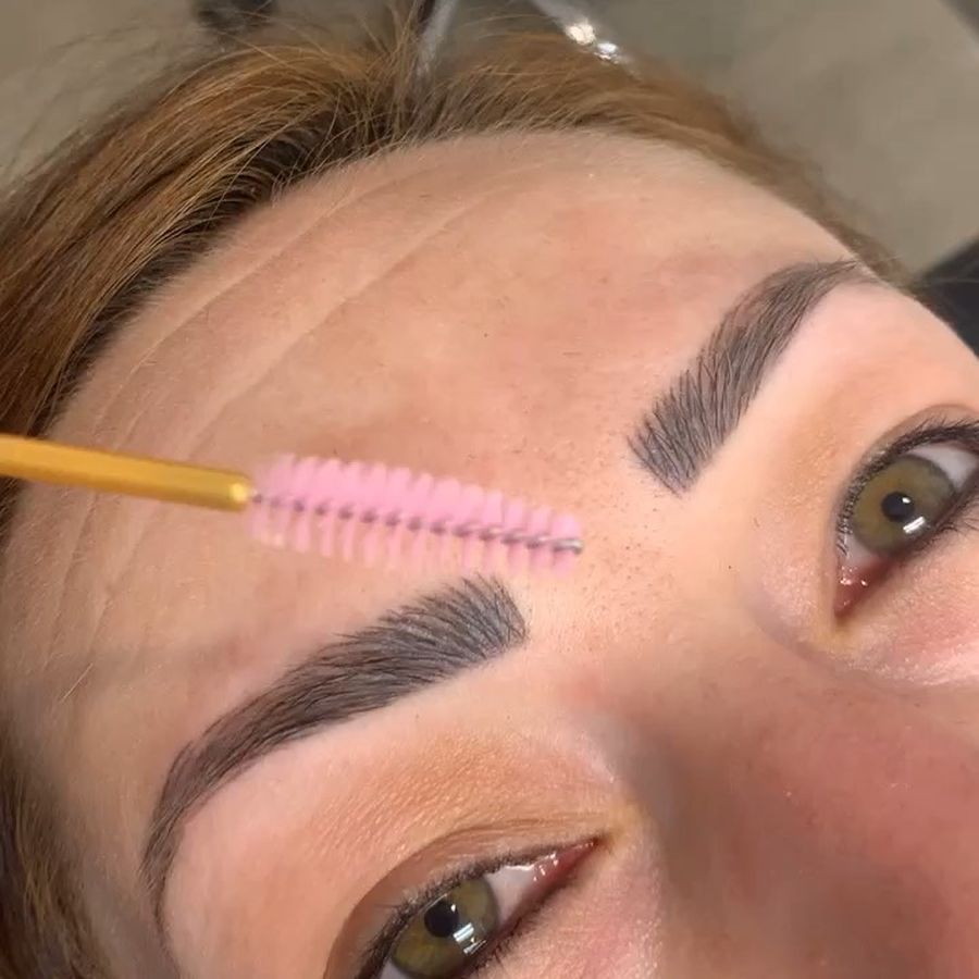 Healed brows before touch up